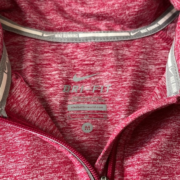 Nike Element Dri-Fit Red Marbled Running Top - Picture 3 of 5